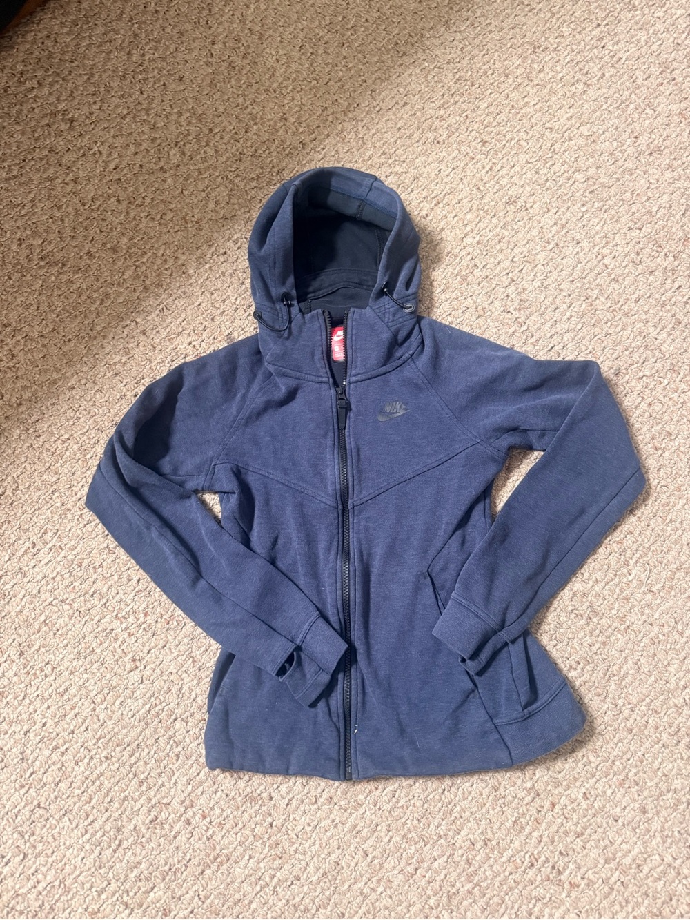 Nike Kids Navy Zip-Up Hooded Jacket